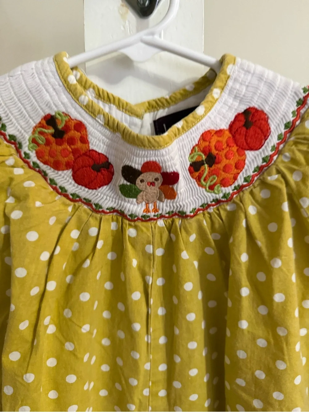 Lil Cactus Smocked Thanksgiving Romper